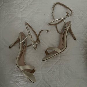 Badgley Mischka Claudette Embellished Heeled Sandals